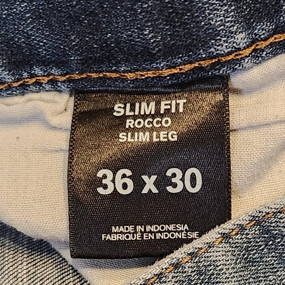 EXPRESS JEANS Rocco Slim Fit Men's Jeans - 36 x 30 - Picture 6 of 6